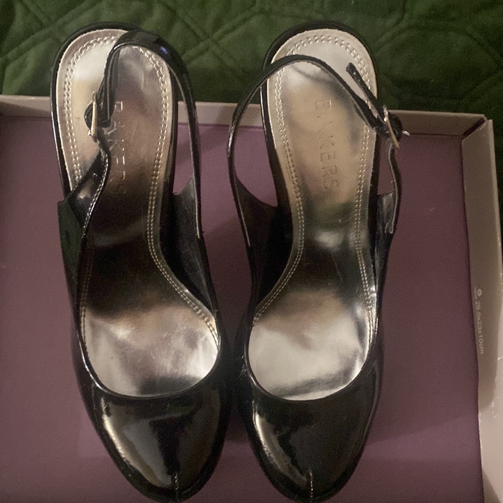 Black Platform Stilettos 5inch heel - Picture 3 of 4